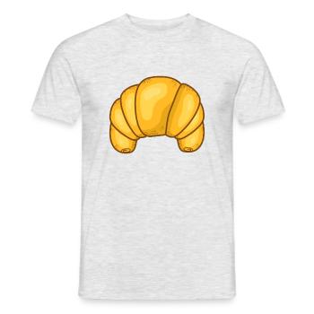 croissant - T-shirt homme - gris chiné - Devant - AI Model Male 178 dark (178cm)