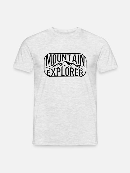 Berge Wandern Abenteuer - Männer T-Shirt - Grau meliert