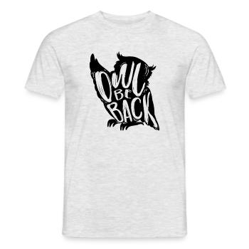 hibou - T-shirt homme - gris chiné - Devant - AI Model Male 178 dark (178cm)
