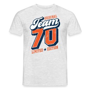 Original Team 70 - Limited Edition - Men's T-Shirt - heather grey - Front - AI Model Male 178 dark (178cm)