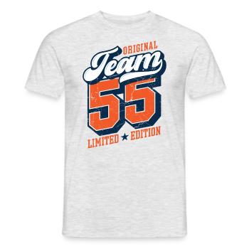 Original Team 55 - Limited Edition - Men's T-Shirt - heather grey - Front - AI Model Male 178 dark (178cm)