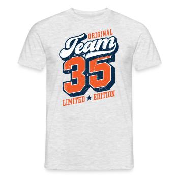 Original Team 35 - Limited Edition - Men's T-Shirt - heather grey - Front - AI Model Male 178 dark (178cm)