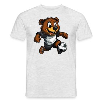 Ours Football / Football Ours - T-shirt homme - gris chiné - Devant - AI Model Male 178 dark (178cm)