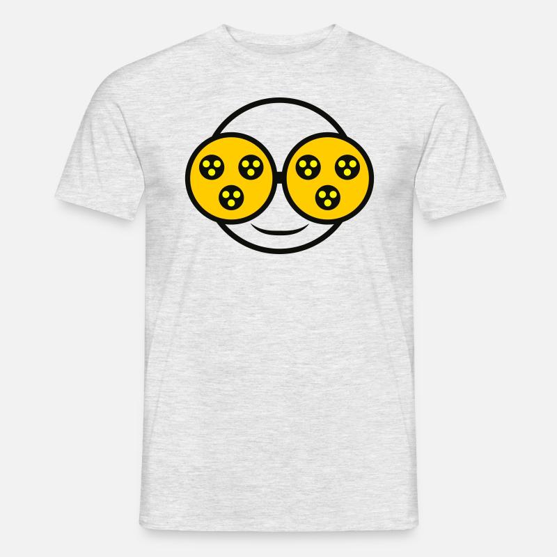 Blind vor Coolness | Blinde Blind Man - Männer T-Shirt - Grau meliert