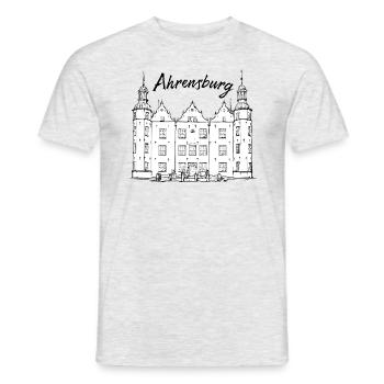 Schloss Ahrensburg - Männer T-Shirt - Grau meliert - Vorne - AI Model Male 178 dark (178cm)