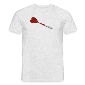 Dart Darts Dartpfeil Pfeil Dartspieler Match - Männer T-Shirt - Grau meliert - Vorne - AI Model Male 178 dark (178cm)