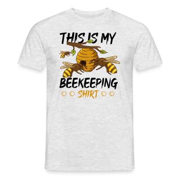 Beekeeping Honey Summer Bee Keeper - Men's T-Shirt - heather grey - Front - AI Model Male 178 dark (178cm)