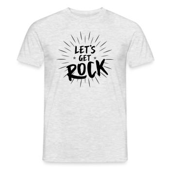 Let´s get Rock - Männer T-Shirt - Grau meliert - Vorne - AI Model Male 178 dark (178cm)