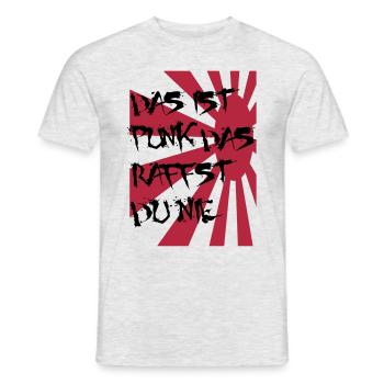 D049 Das ist Punk - Männer T-Shirt - Grau meliert - Vorne - AI Model Male 178 dark (178cm)