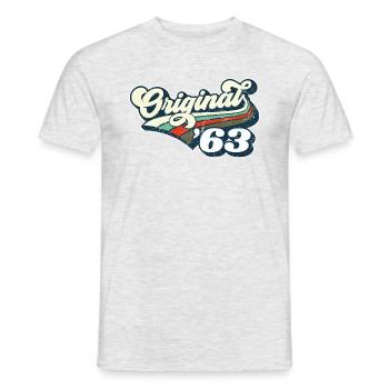 Original '63 - T-shirt homme - gris chiné - Devant - AI Model Male 178 dark (178cm)