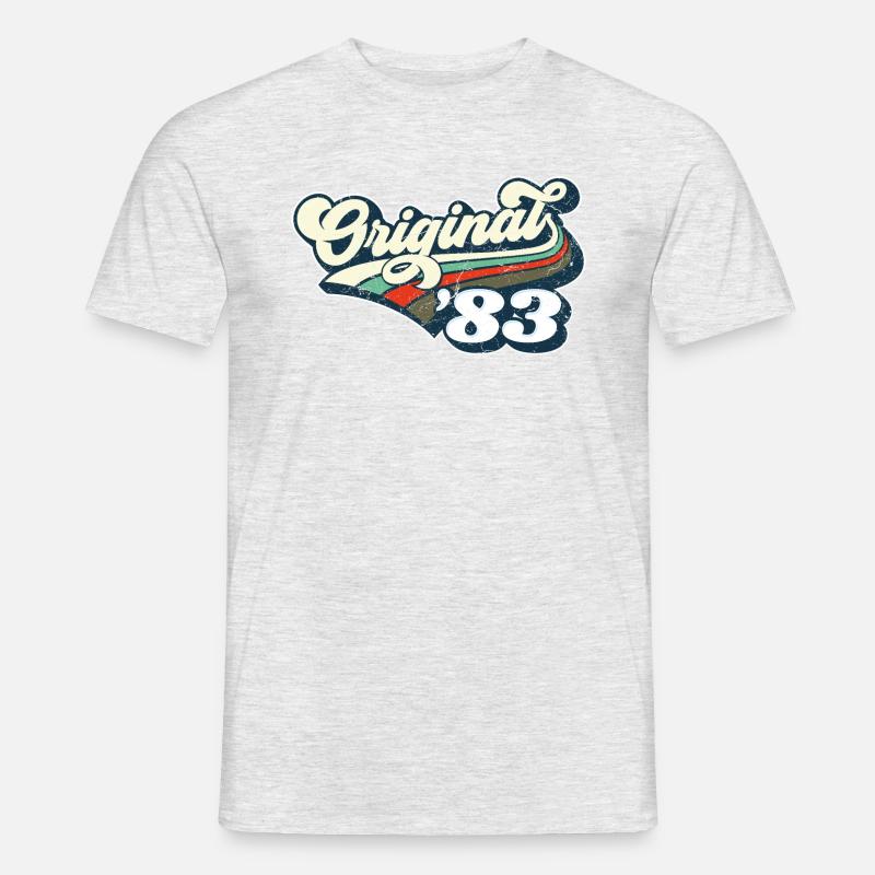 Original `83 - Männer T-Shirt - Grau meliert