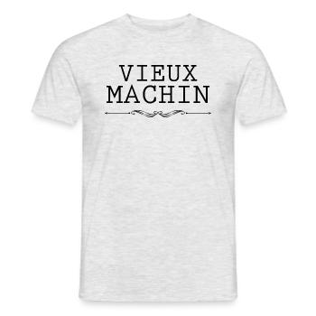 Homme Idée Cadeau Anniversaire Drôle Vieux Machin - T-shirt homme - gris chiné - Devant - AI Model Male 178 dark (178cm)