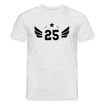 25 Years - Männer T-Shirt - Grau meliert - Vorne - AI Model Male 178 dark (178cm)