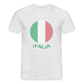 Italia italia - Männer T-Shirt - Grau meliert - Vorne - AI Model Male 178 dark (178cm)