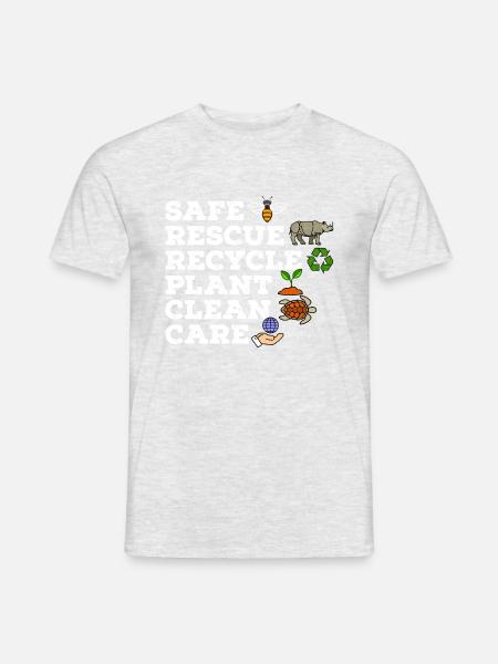 Umweltschützer Grüne Umweltschutz Öko - Männer T-Shirt - Grau meliert