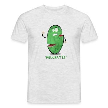 Melonatic - Men's T-Shirt - heather grey - Front - AI Model Male 178 dark (178cm)