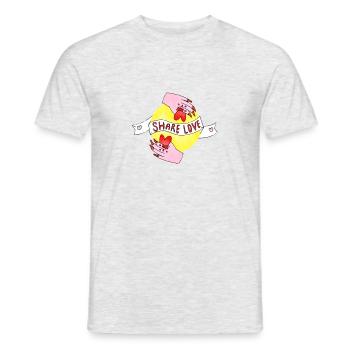 Partager Love Not Partner - T-shirt homme - gris chiné - Devant - AI Model Male 178 dark (178cm)