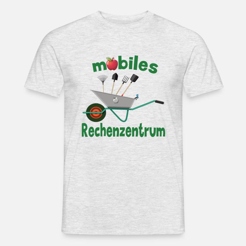 mobiles Rechenzentrum Geschenkidee Admin - Männer T-Shirt - Grau meliert