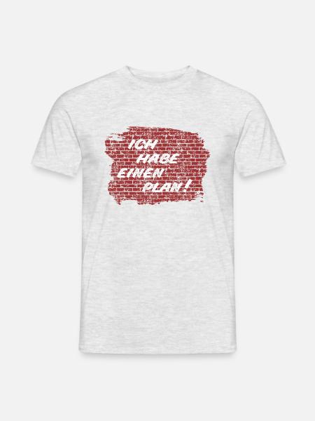 Kult - Ich habe einen Plan! - DDR TV - Männer T-Shirt - Grau meliert