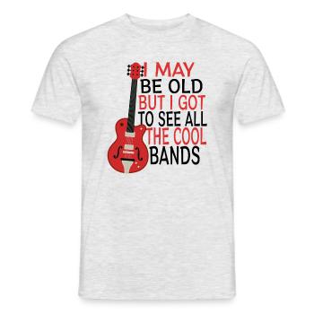 Musique rock Grand-père Grand-père disant humour idée cadeau - T-shirt homme - gris chiné - Devant - AI Model Male 178 dark (178cm)