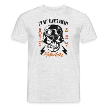 Motorcyclist Motorcycle Quote Humor Gift Idea - Men's T-Shirt - heather grey - Front - AI Model Male 178 dark (178cm)