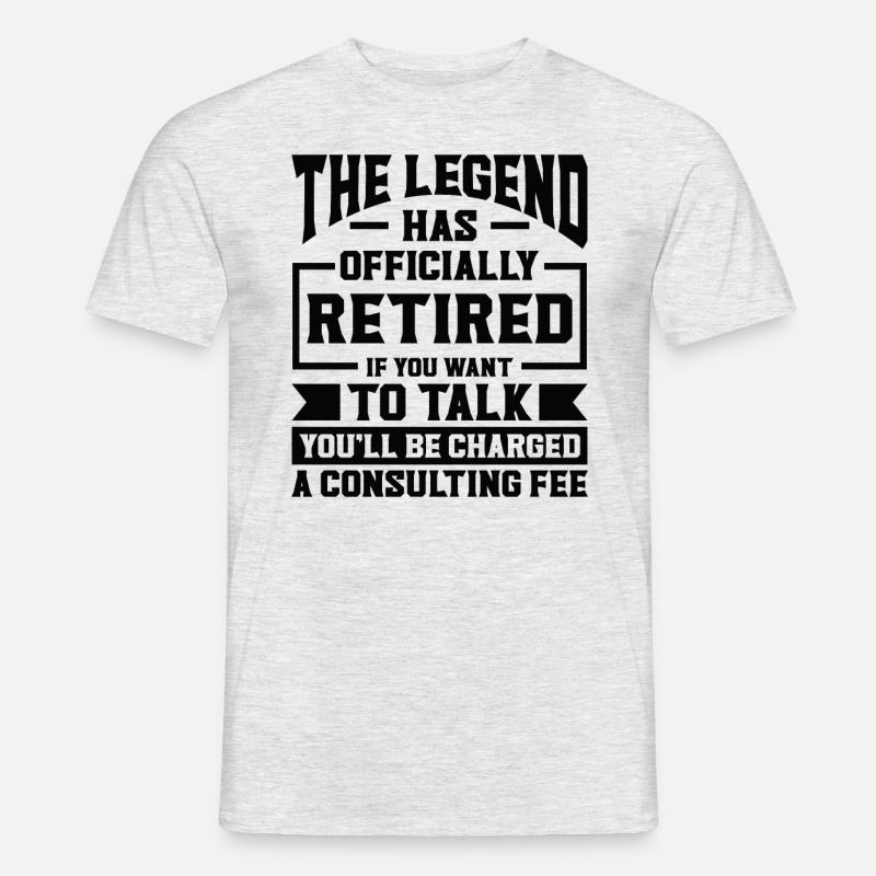 Rentner Ruhestand Rente Humor Geschenkidee Opa - Mænd T-shirt - grå meleret