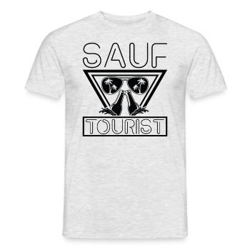 Mallorca Party Humor Spruch Sauf Tourist - Männer T-Shirt - Grau meliert - Vorne - AI Model Male 178 dark (178cm)