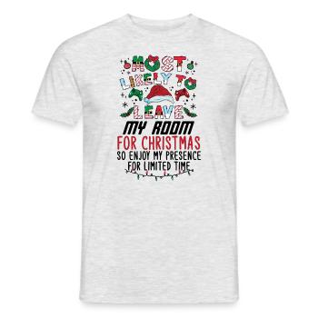 Weihnachten Gamer Gaming Spruch Lustig Humor Xmas - Männer T-Shirt - Grau meliert - Vorne - AI Model Male 178 dark (178cm)