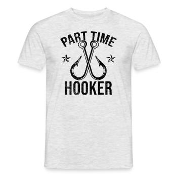 Pêcheur pêcheur idée cadeau pêcheur pêche drôle - T-shirt homme - gris chiné - Devant - AI Model Male 178 dark (178cm)