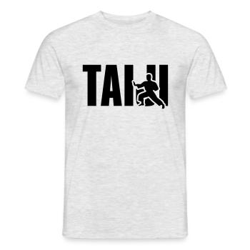 Taiji Tai Chi - Männer T-Shirt - Grau meliert - Vorne - AI Model Male 178 dark (178cm)