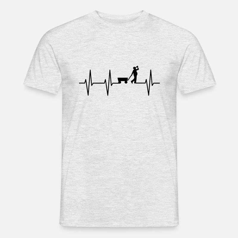 Bollerwagen - Männer T-Shirt - Grau meliert