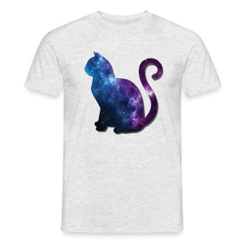 Katze Katzen Cat Kitty Hauskatze Katzenliebhaber - Männer T-Shirt - Grau meliert - Vorne - AI Model Male 178 dark (178cm)