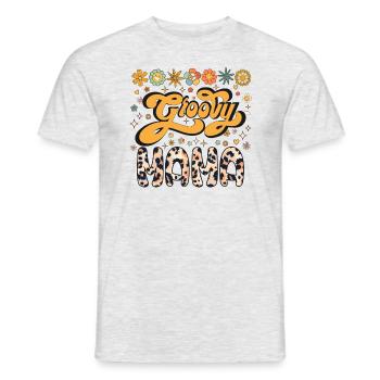 Süße Blumenmama, Groovy Mama, Muttertag, Mama - Männer T-Shirt - Grau meliert - Vorne - AI Model Male 178 dark (178cm)