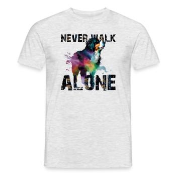 Bouvier bernois - T-shirt homme - gris chiné - Devant - AI Model Male 178 dark (178cm)