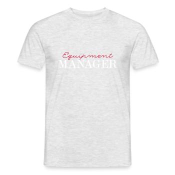 Equipment MANAGER 2C - Männer T-Shirt - Grau meliert - Vorne - AI Model Male 178 dark (178cm)
