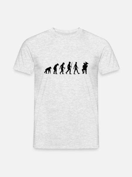 Tuba, tuba, player, music, instrument evolution - Men's T-Shirt - heather grey