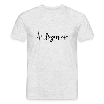 EKG Siegen - Männer T-Shirt - Grau meliert - Vorne - AI Model Male 178 dark (178cm)