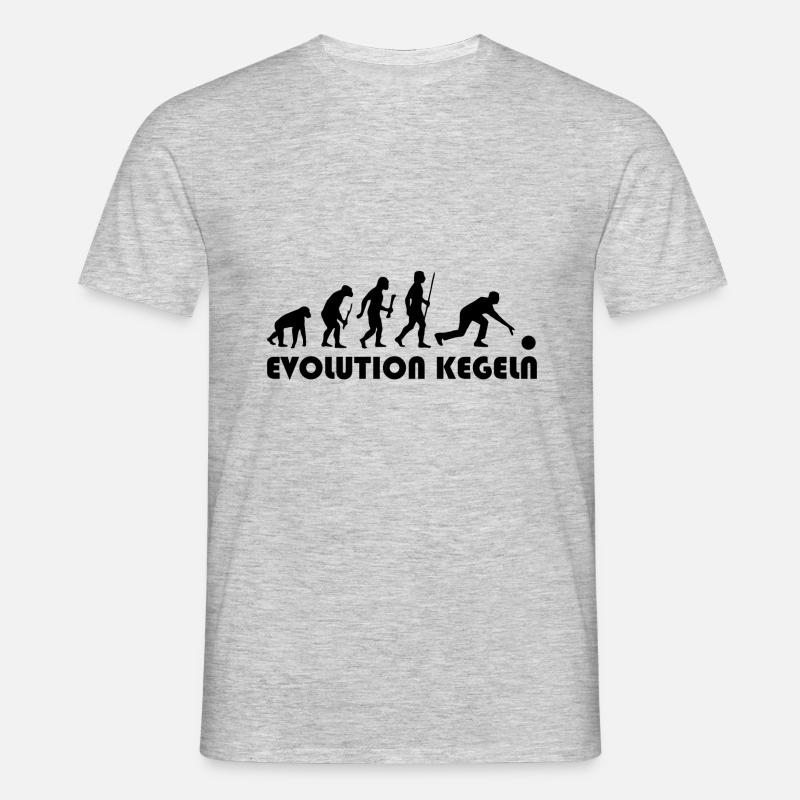 Evolution bowling - Men's T-Shirt - heather grey
