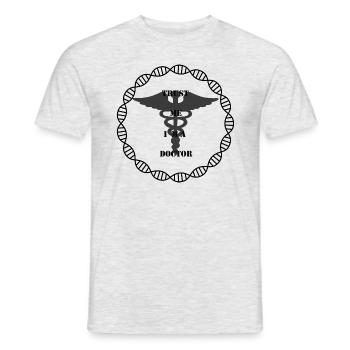 Trust me I am a doctor, doctor, present - Men's T-Shirt - heather grey - Front - AI Model Male 178 dark (178cm)