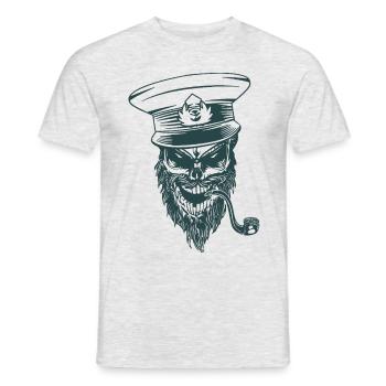 Capitaine - T-shirt homme - gris chiné - Devant - AI Model Male 178 dark (178cm)