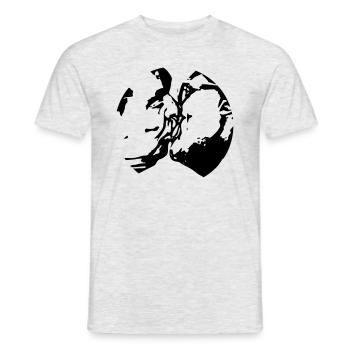 GDR brother kiss Honecker Brezhnev - Men's T-Shirt - heather grey - Front - AI Model Male 178 dark (178cm)