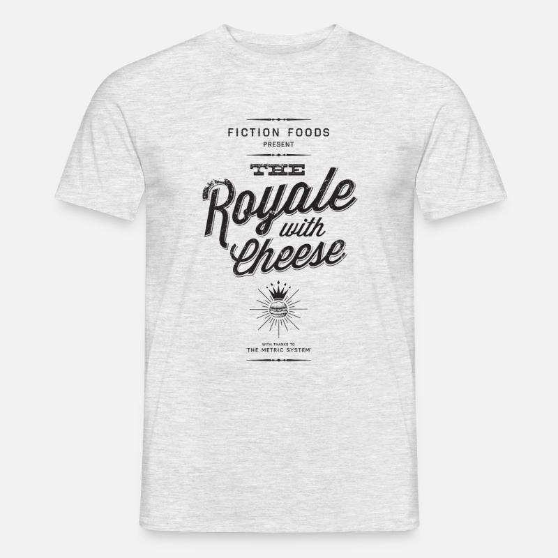 Royale mit Käse - Männer T-Shirt - Grau meliert