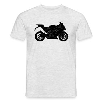 Naked Bike Motorcycle - Männer T-Shirt - Grau meliert - Vorne - AI Model Male 178 dark (178cm)
