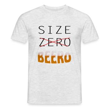 Beer lustiger Spruch Bier saufen Party - Männer T-Shirt - Grau meliert - Vorne - AI Model Male 178 dark (178cm)