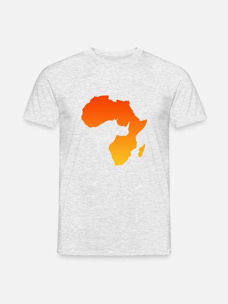 Afrika - Männer T-Shirt - Grau meliert