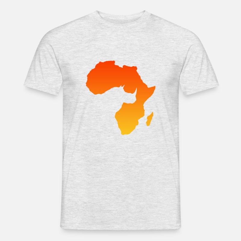Afrika - Männer T-Shirt - Grau meliert