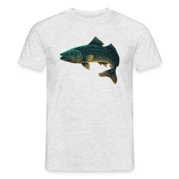Fishing Gifts - Men's T-Shirt - heather grey - Front - AI Model Male 178 dark (178cm)