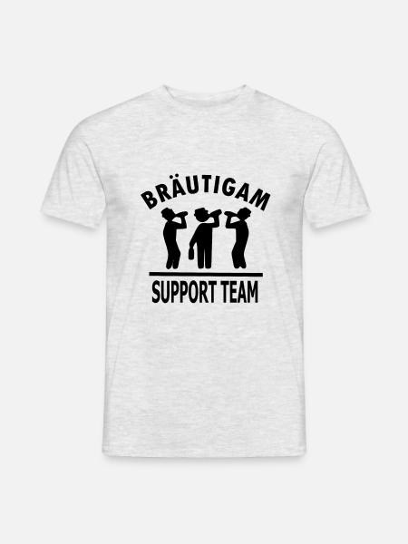 Poltern Junggesellenabschied - Männer T-Shirt - Grau meliert