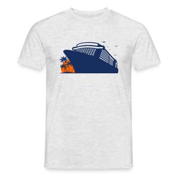 Cruise, Cruise Ship, Cruise - Men's T-Shirt - heather grey - Front - AI Model Male 178 dark (178cm)