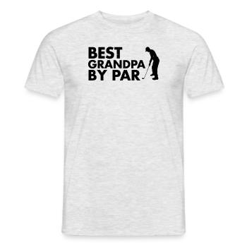 Cadeau de golf meilleur grand-père par Par Golfer - T-shirt homme - gris chiné - Devant - AI Model Male 178 dark (178cm)